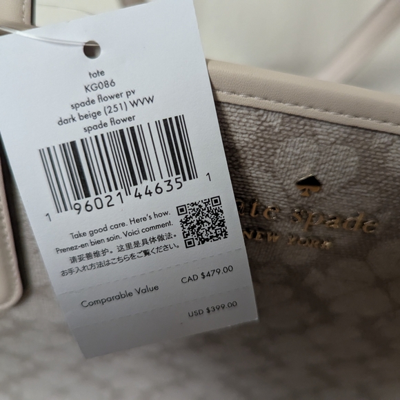 Kate Spade Signature Spade Flower Large Tote - Picture 3 of 8